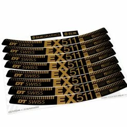 KIT DE STICKERS CUSTOM POUR JANTES EX 511 GOLD MATT 27.5 / 29"