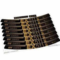 KIT DE STICKERS CUSTOM POUR JANTES EX 511 GOLD MATT 29"